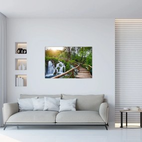 Obraz - Plitvické jazerá (90x60 cm)