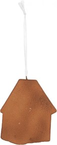 Závesná dekorácia ružová perníková chalúpka Frosted Ginger - 9*1*10 cm