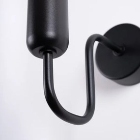 Sollux SL.1445 - Nástenná lampa VECTOR 1xE27/15W/230V čierna