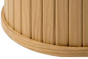 Dizajnový odkladací stolík Vasiliy 50 cm prírodný dub