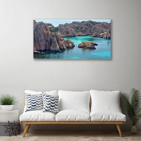 Obraz Canvas Záliv skaly more krajina 125x50 cm