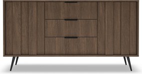 Komoda Flaro 153 cm so zásuvkami - dub dunin
