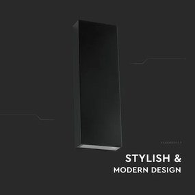 LED Vonkajšie nástenné svietidlo LED/8W/230V 4000K IP65 čierna