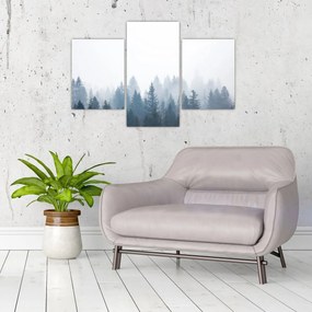 Obraz - Zahmlený les (90x60 cm)