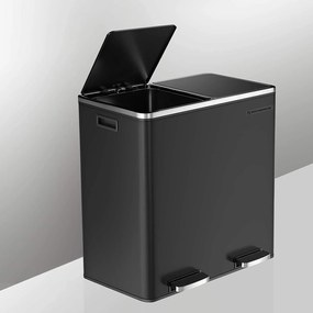 Odpadkový kôš Rubax 2x30L čierny