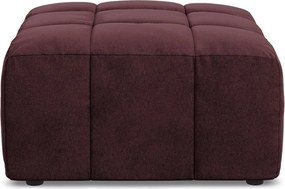 Vínovočervená zamatová podnožka Aloha – Makamii