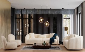 Třímístná pohovka Venedik 236 cm krémová