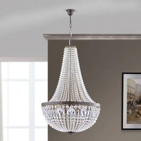 Orion HL 6-1497/6 - Krištáľový luster na reťazi ARILA 6xE27/60W/230V hnedá/patina