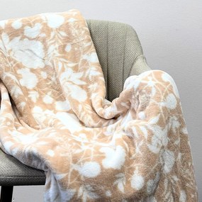 Home Elements Mikroflanelová deka, kolekcia Béžové ruže