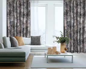 ZATEMŇOVACÍ ZÁVES NA KRÚŽKOCH ESTER 140X250 CM VZOROVANÁ