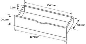 LM Šatníková skriňa Bergen 220