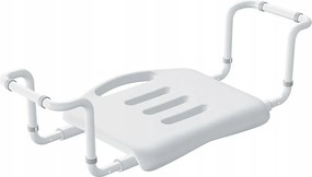 Spirella sedátko do vane, nastaviteľné, biele, hliník, 50-65 cm