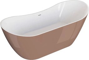 Polimat Akrylátová voľne stojaca vaňa Abi 180x80 POLIMAT-Rozmery: 180x80, POLIMAT-Farba vane: Biela / čierna lesk