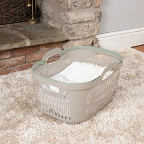 Svetlohnedý plastový kôš na bielizeň 45 l – Addis