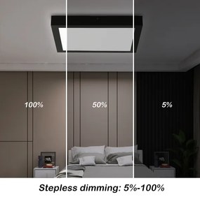 Brilagi-LED Stmievateľné kúpeľňové svietidlo FRAME SMART LED/24W/230V IP44 čierna+DO
