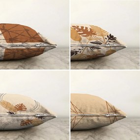 Súprava 4 obliečok na vankúše Minimalist Cushion Covers Neutral, 55 x 55 cm