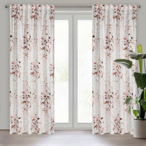 ZÁVES NA PÁSKE POWDERY 140X270 CM KVETY