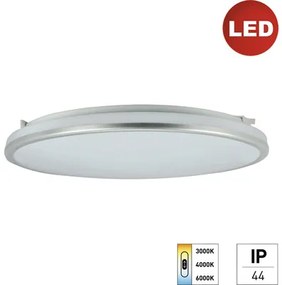 LED stropné svietidlo E2 White² IP44 18W 1500lm 3000-4000-6000K biele / chróm