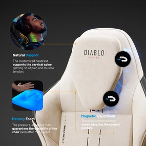 Béžové herné kreslo Diablo X.ONE Prime Desert Storm