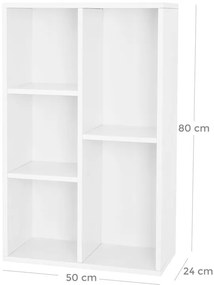 Drevená knižnica VASAGLE LBC25WT