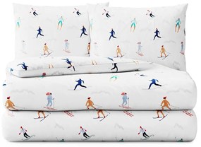 Flanelové obliečky na dvojlôžko AmeliaHome Snuggy Aspen, 200 x 200 cm