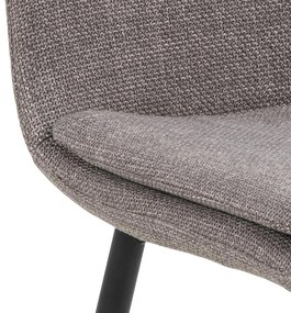 Actona 4x Jedálenská stolička Becca - svetlosivá / čierna