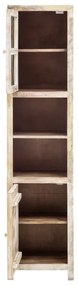 furniture-nabytek.cz - Masívna kúpeľňová skrinka Bitna z mangového dreva, lakovaná, prírodná farba – 43×35×180 cm