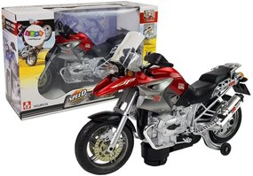 LEAN TOYS Motocykel na batérie 1:8 - červený