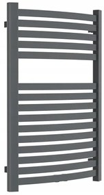 Invena, kúpeľňový rebríkový radiátor 540x800 mm 404W, grafitová, UG-02-080