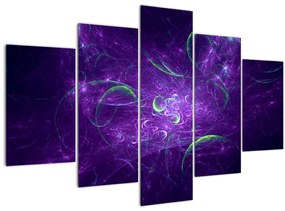 Obraz - fialová abstrakcia (150x105 cm)