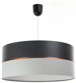 BPS Koncept Luster na lanku GLAM HOME 1xE27/60W/230V pr. 40 cm čierna/šedá BS0304