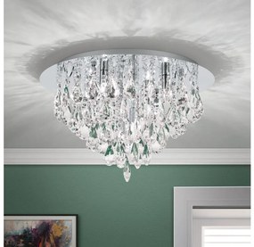 Orion DLU 2516/45-Krištáľové str. svietidlo CELESTE 6xG9/40W/230V pr. 45 cm chróm