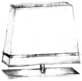 Stolná lampa Volans, 1x biele/zlaté textilné tienidlo, g