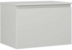 Mexen Orio, kúpeľňová skrinka 70 cm s hornou časťou, 1 zásuvka, sivá matná, 91A10-07047-1-BFC62