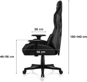 Herná stolička Combat 7.6 RGB Black