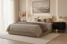 Nočné stolíky Vespera 56 cm - 2 ks - čierna / čierne nožičky