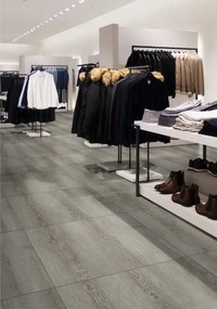 Dlaždica Fortelock Business, 668 x 668 mm, grafit/škandinávsky dub