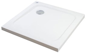 Coria 90x90x5 cm Štvorcová, akrylová sprchová vanička, so sifonom