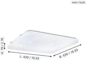 Eglo 97883 - LED Stropné svietidlo FRANIA-S LED/33,5W/230V