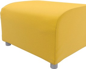 Poťah na podnožku Klippan farba produktu žltá látka zamatová