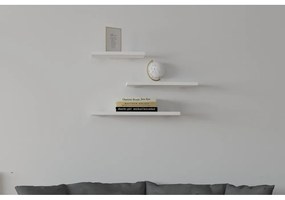 Biela polica v súprave 3 ks Leila - Kalune Design