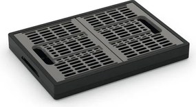 Sivý plastový úložný box 47,5x34,5x23,5 cm Folding Crate – KIS