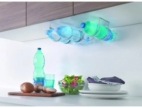 Nástenný kovový stojan na víno na 4 fľaše My-Bottle – Metaltex