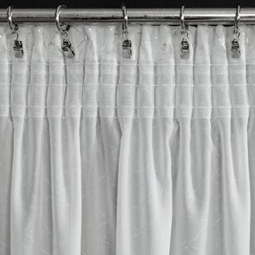 Dekorstudio Hotová etamínová záclona ROXY s metalickým vzorom 140x270cm
