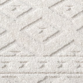 Dekorstudio Moderný okrúhly koberec LOUNGE 9999 - krémový Priemer koberca: 120cm