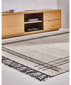 TV stolík v dekore duba v prírodnej farbe 200x44 cm Abilen - Kave Home