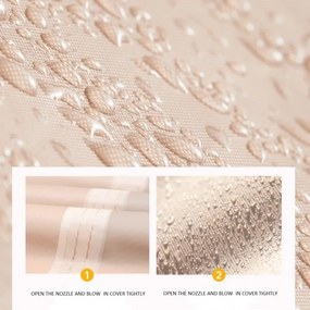 Krémový kempingový stan pre 2-3 osoby 200 x 140 x 115 cm