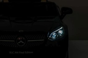 LEAN CARS Elektrické autíčko Mercedes SLC 300 LED MP3 čierne