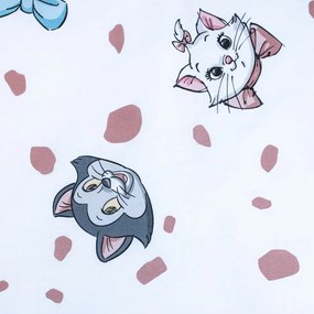 Biela bavlnená detská obliečka do postieľky 100x135 cm Marie Cat "Friends" – Jerry Fabrics