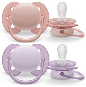 Dojčenský cumlík Ultrasoft Premium Avent 0-6 miesacov 2 ks dievča